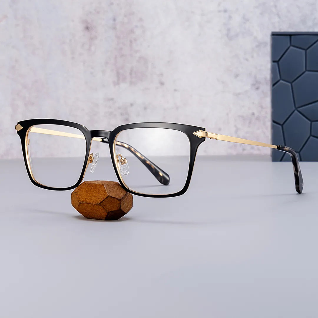 Chaney Rectangle Metal Glasses