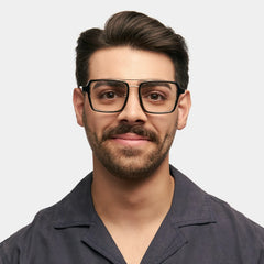 Nellie Aviator Black-Gold Glasses