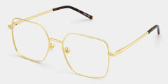 Abigail Square Gold Glasses