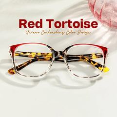Siner Square Red Tortoise Glasses
