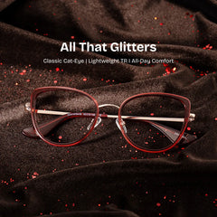 Celine  Cat-eye Red Glasses