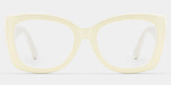 Rosie Cream White Butterfly Glasses