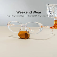 Blaire Oval Clear Glasses