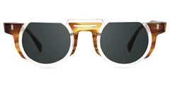Mastin Round Brown Glasses