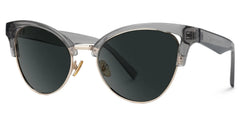 Charlene Browline Gray Glasses