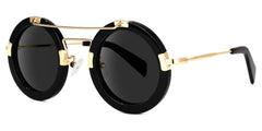 Martis Round Black Sunglasses