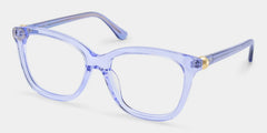 Isabella Clear Blue Square Glasses