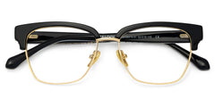 Ellis Browline Black Gold Glasses