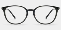 Amanda Rectangle Black Glasses