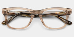 Robert Rectangle Brown Glasses