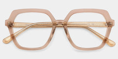 Devon Geometric Beige Glasses