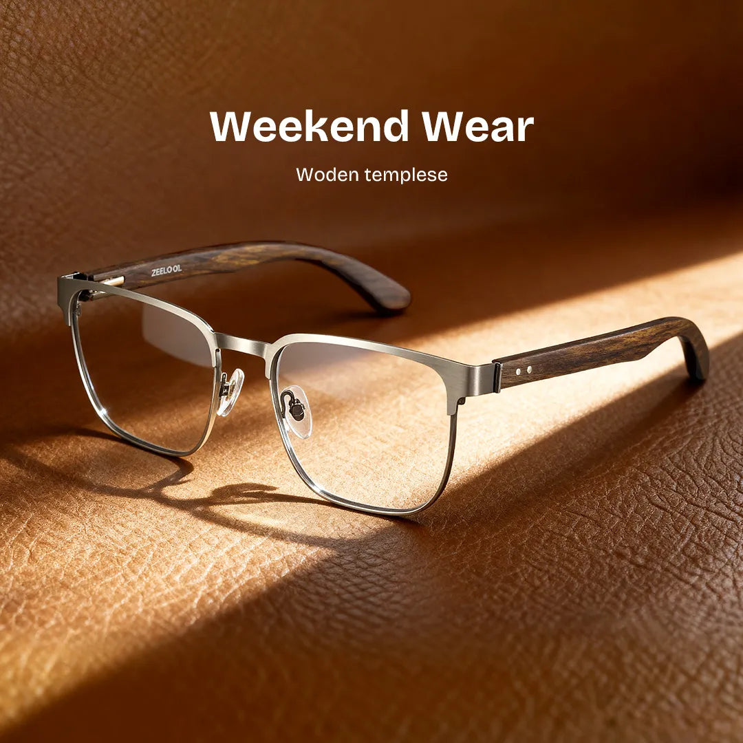 Luke Browline Silver Glasses