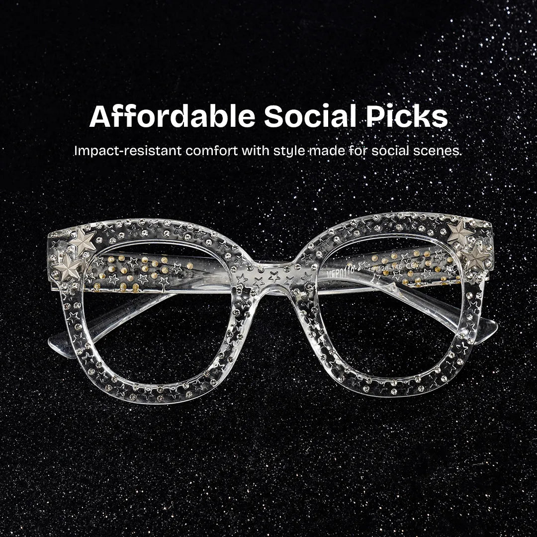 Kahle Cateye Clear Glasses