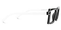 Zephyr Rectangle Black Glasses