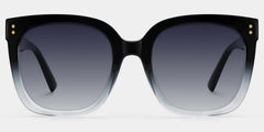 Ebony Square Black Clear Glasses
