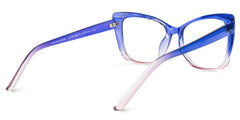 Farris Square Blue Glasses