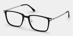 Ivonne Rectangle Black Glasses