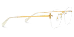 Jaxon Rectangle Gold Glasses