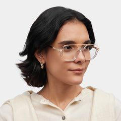 Oromiya Aviator Clear Glasses