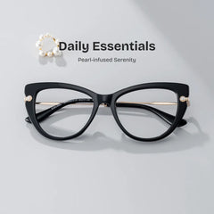 Maggie Cat eye Black Glasses