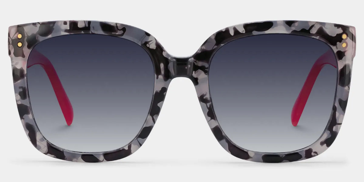 Ebony Square Gray-Tortoise Glasses
