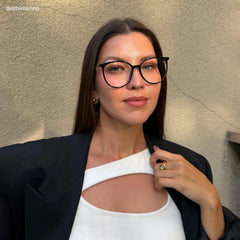 Chanty Round Black Glasses