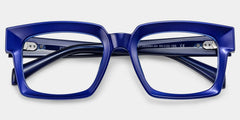 Amadeo Rectangle Blue Glasses