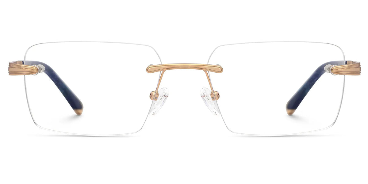 Savitrie Rectangle Blue Glasses
