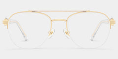 Emily Aviator Light Gold Glasses