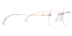 Osorio Geometric Rose Gold Glasses