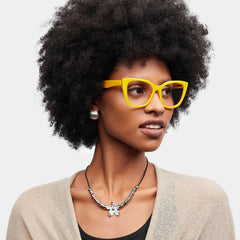Julius Butterfly Yellow Glasses