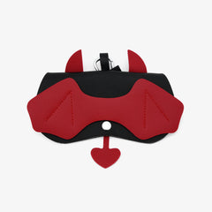 Black Red Little Devil Eyeglasses Bag With Hook