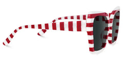 Pavia Butterfly Red Striped Glasses