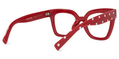 Malcolm Square Red-Dot Glasses