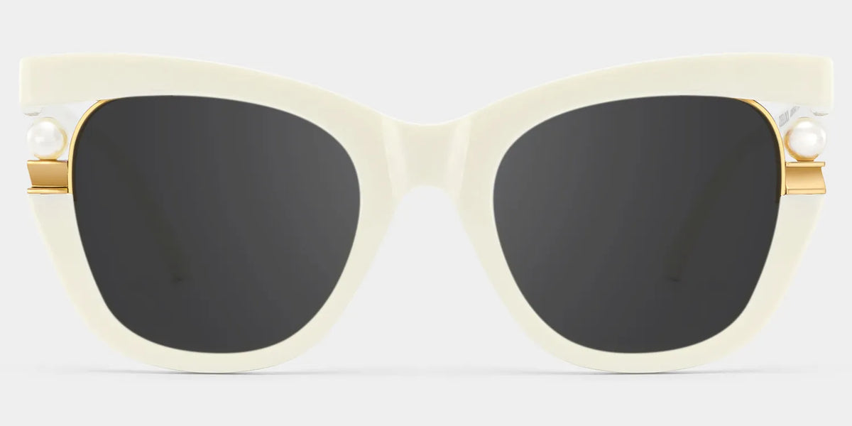 Pearl Cateye White Glasses