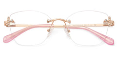 Jaxon Rectangle Rose Gold Glasses