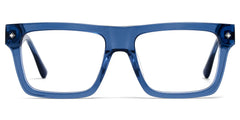 Trent Rectangle Blue Glasses