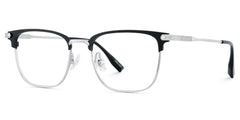 Barrett Browline Silver Glasses