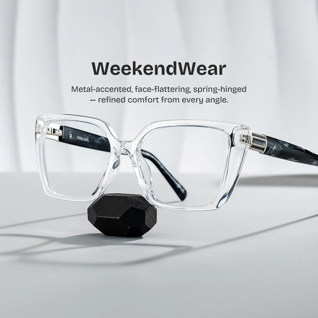 Emery Clear Square Glasses