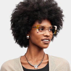 Flair Square Yellow Glasses