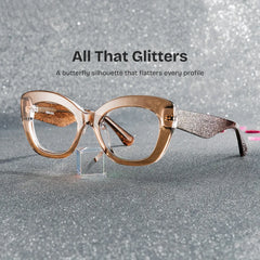 Mireille Butterfly Brown Glasses