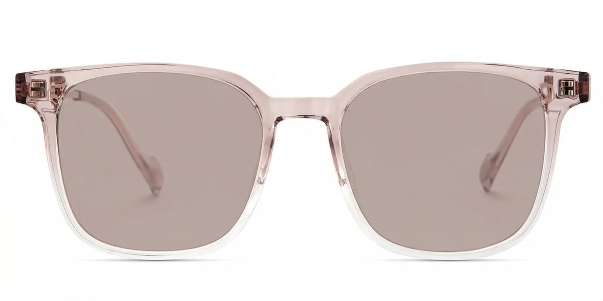 Chloe Square Pink Clear Glasses