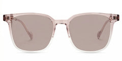 Chloe Square Pink Clear Glasses