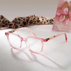 Freya Square Pink Glasses