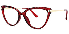 Lucas Cateye Red Glasses