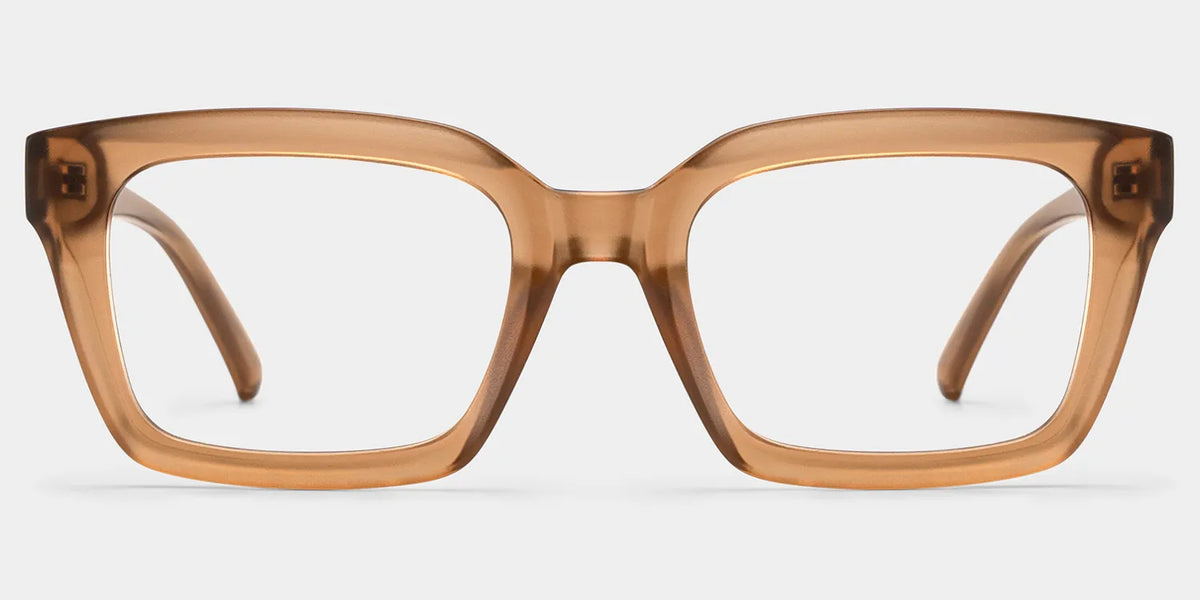 Marley Beige Rectangle Glasses