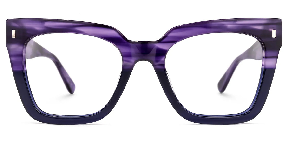 Kathya Square Purple Glasses