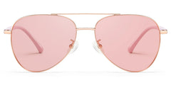 Paige Aviator Rose-Gold Sunglasses