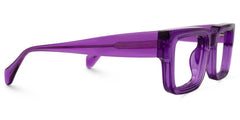 Glaucia Square Purple Glasses