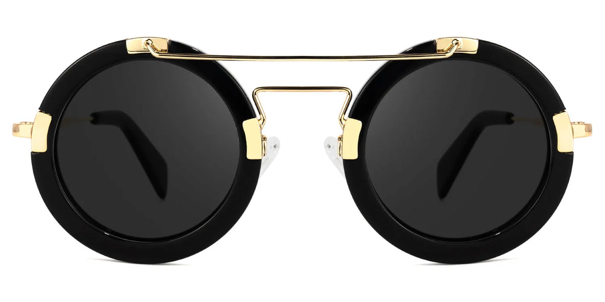 Martis Round Black Sunglasses